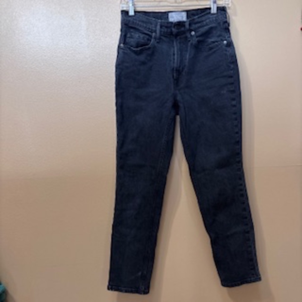 Everlane Washed Black Vintage Straight Denim Original Cheeky Jean Size 26